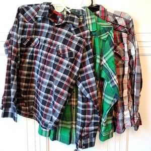 3 Button Downs- Hurley, Billabong & BKE